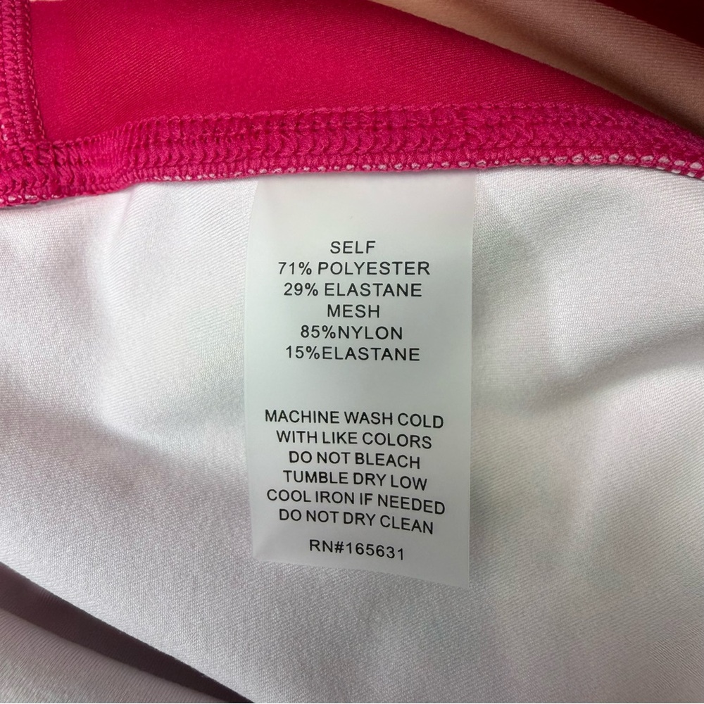 Johnny Was Misty Fall Bee Active V-Yoke Pink Floral Leggings, size M. NEW! - Picture 6 of 10